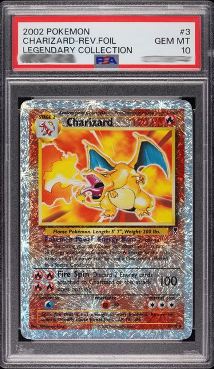 Charizard — Legendary Collection graded card