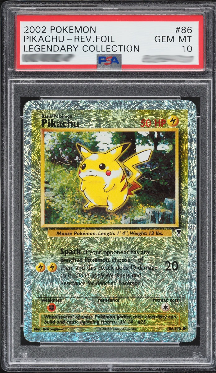 Pikachu — Legendary Collection graded card